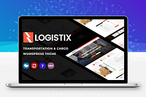 独立站企业模板Logistix主题响应式交通运输货物托运交付搬家物流WordPress主题下载
