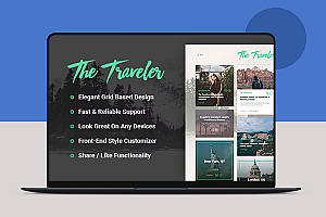 独立站外贸模板Traveler主题WordPress旅行预订网站模板下载